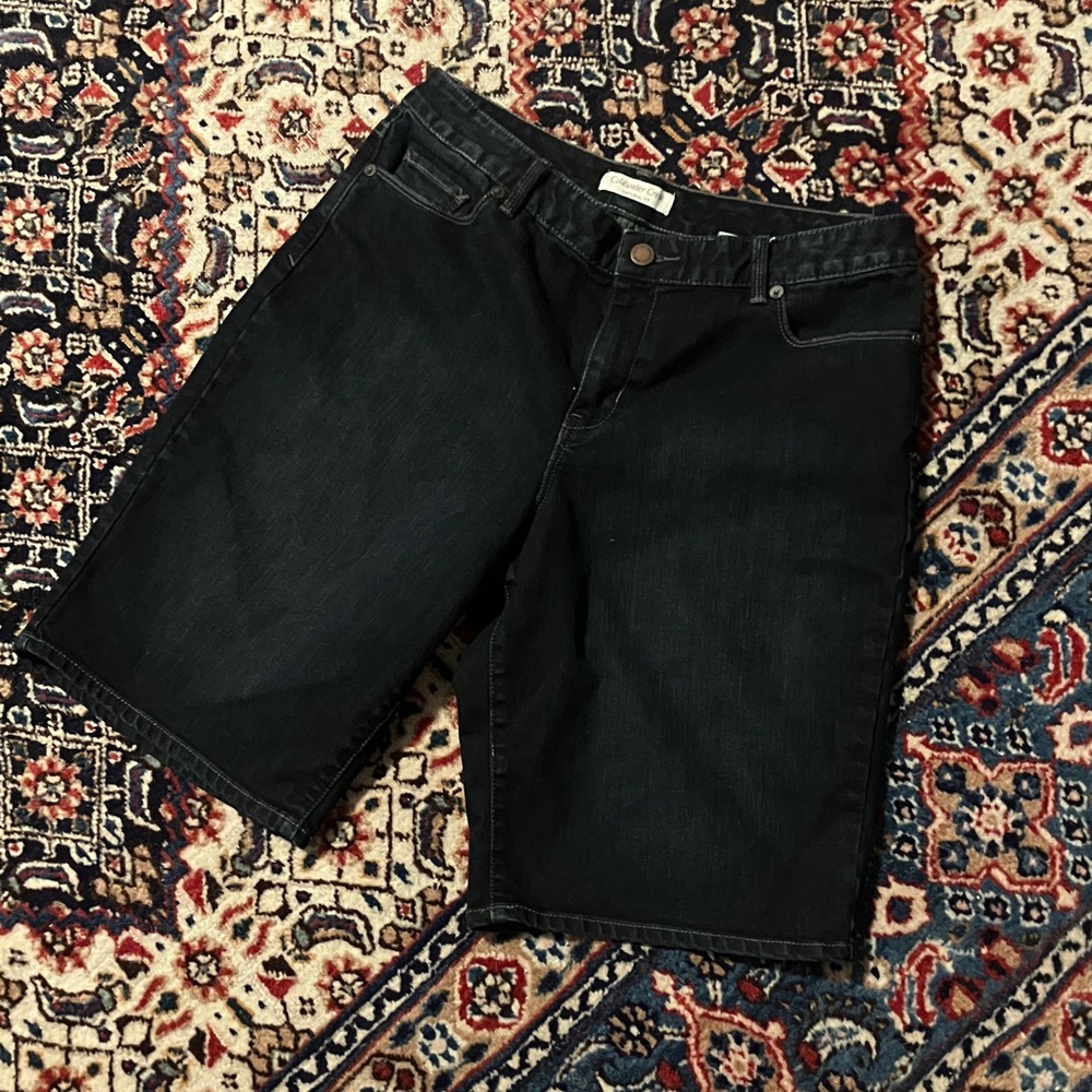 dark blue jorts